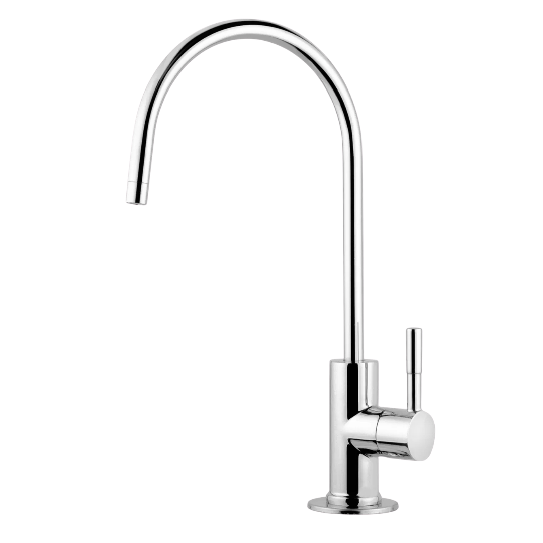 Chrome reverse osmosis faucet